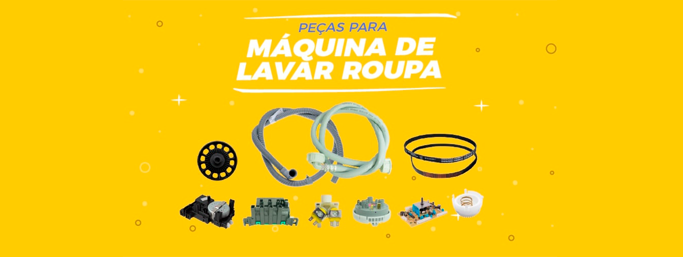 Banner de peças para máquina de lavar roupa